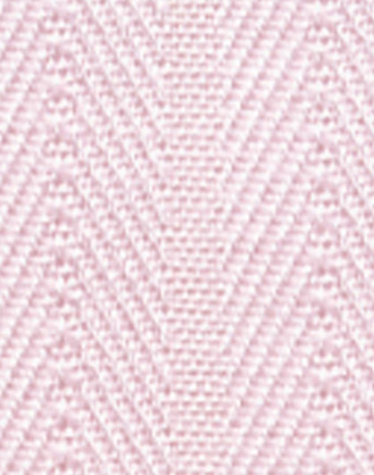 A textured fabric in a soft pink hue, featuring a self-stripe pattern. The image highlights the weaving style.
