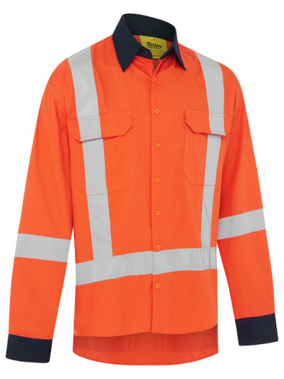 Men's X Taped Hi Vis TTMC Cool Lightweight Drill Shirt