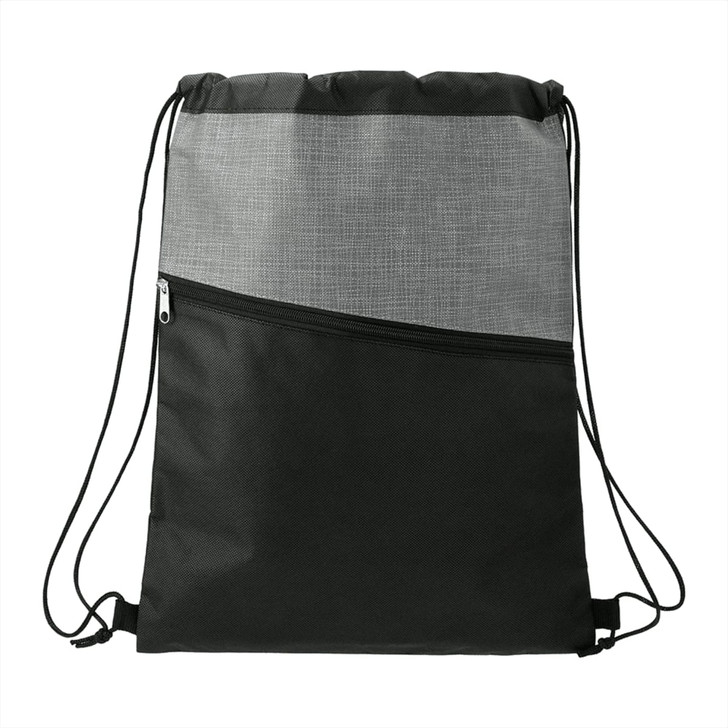 Cross Weave Zippered Drawstring Bag - Bulky Freight TBA