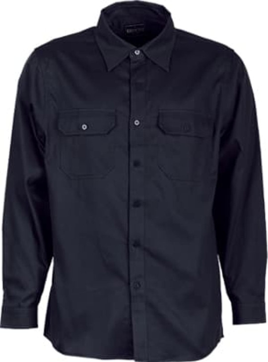 Unisex Adults Cotton Drill Work Shirt L/S