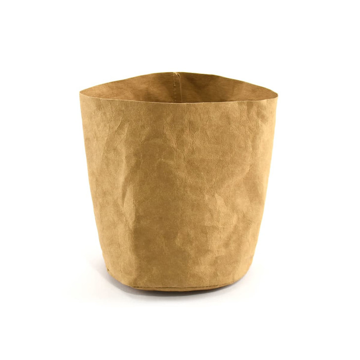 A kraft paper storage bag in a tan colour, featuring a simple design and no visible branding.