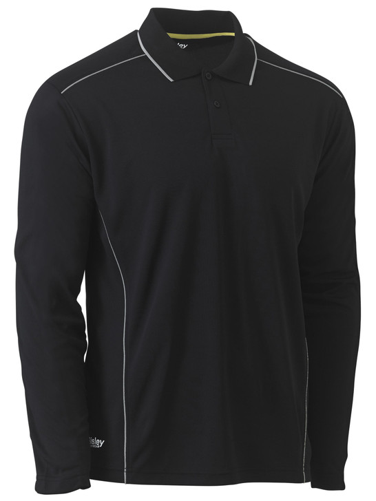 Men's Cool Mesh Polo with Reflective Piping