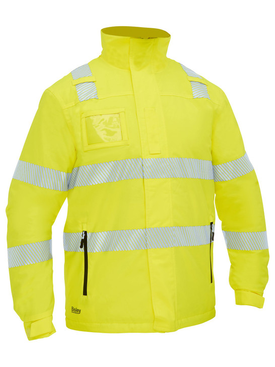 Men's Taped Hi Vis Heated Jacket with Hood