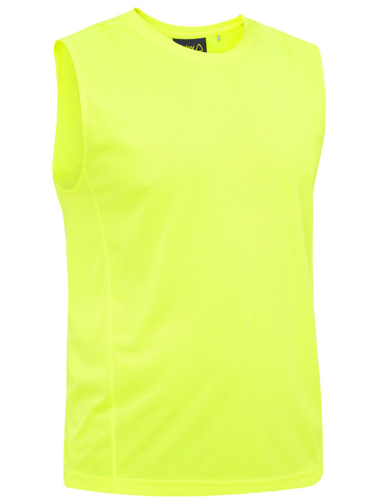 Men's Recycled Hi Vis Muscle Tank