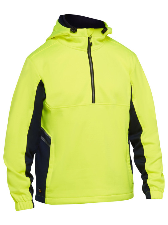 Men's Hi Vis Liquid Repellent Fleece Hoodie