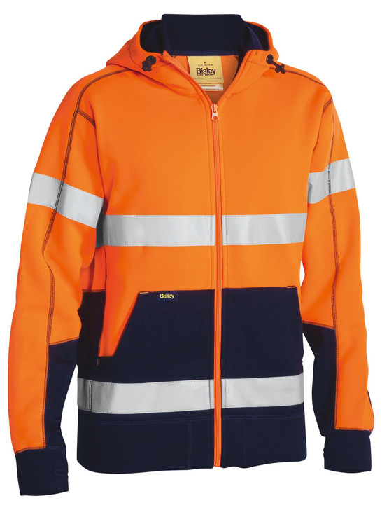 Men's Taped Hi Vis Fleece Hoodie