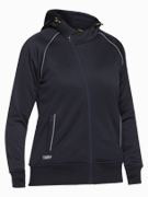 Women's Women's Fleece Zip Front Hoodie with Sherpa Lining