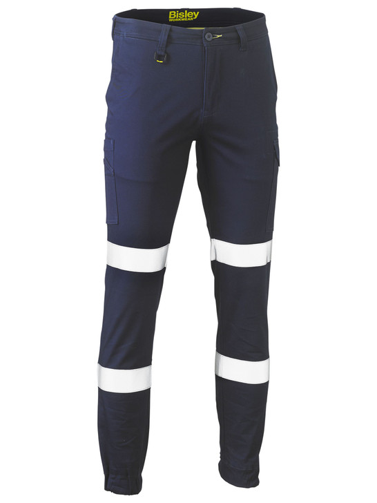 Men's Taped Biomotion Stretch Cotton Drill Cargo Cuffed Pants