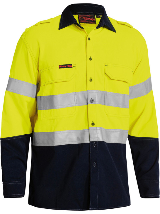 Men's TenCate Tecasafe Plus 700 Taped Hi Vis FR Vented Shirt