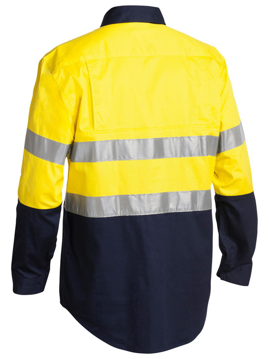 Men's Taped Hi Vis Closed Front Cool Lightweight Shirt