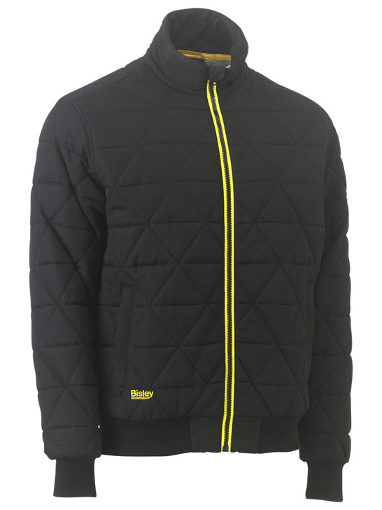 Men's Diamond Quilted Bomber Jacket