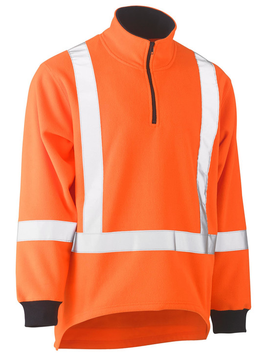 Men's X Taped TTMC Hi Vis Polar Fleece 1/4 Zip Pullover