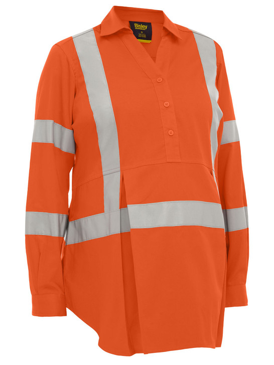 Women's Women's X Taped Hi Vis Closed Front Maternity Shirt