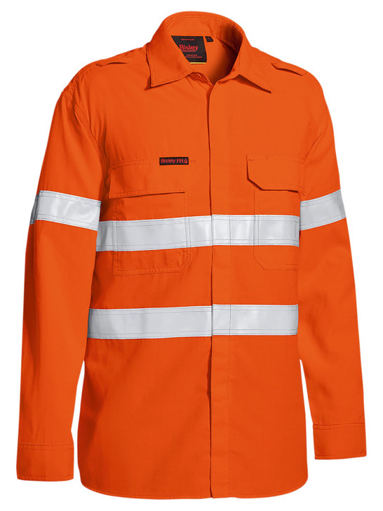 Men's TenCate Tecasafe Plus 480 Taped Hi Vis Lightweight FR Vented Shirt