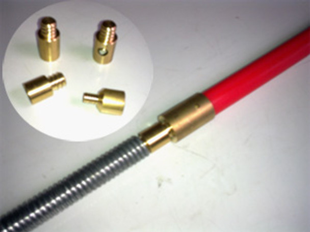 Adaptor to attach 19mm Coiled Spring Rod to Universal Rods