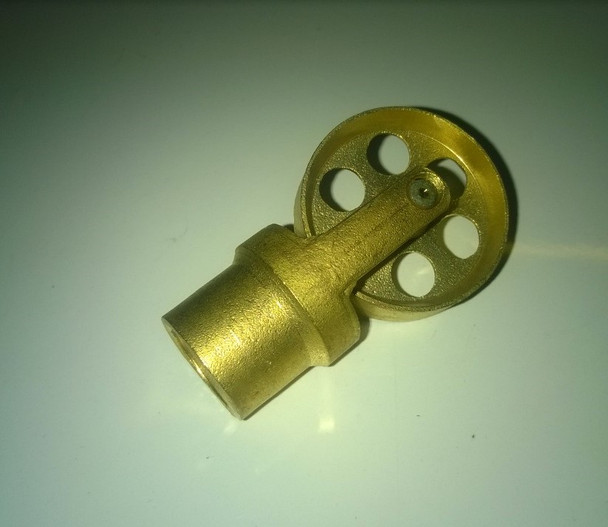 Brass Clearing Wheel for Lockfast Rods.