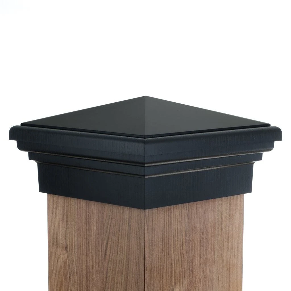 8x8 Post Cap ¦Black Pyramid Top ¦Fence Post Cap