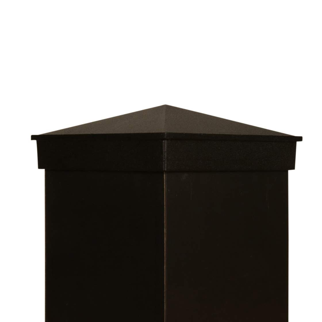 4x4 Post Cap │Black Aluminum Pyramid │ Metal Post Cap
