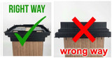 How to install our post caps wrong way vs. right way
