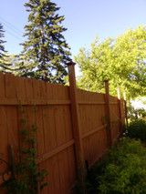 Four by four Cedar Color Pyramid Post Cap for wooden posts.  