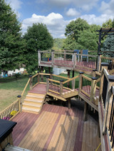 six by six black pyramid deck post cap