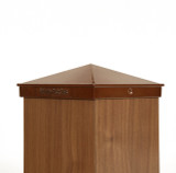 Six by six Powder Coated Copper Aluminum Post Cap.