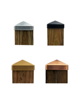 Steel post caps 4 different colors