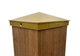6x6 Post Cap | Bright Gold