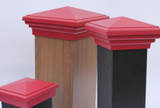 6x6 Post Cap │ Real Estate Red Pyramid Top