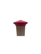 6x6 Post Cap │ Real Estate Red Pyramid Top