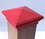 6x6 Post Cap │ Real Estate Red Pyramid Top