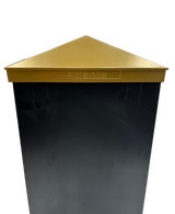 8x8 Post Cap | Lustrous Gold Metal