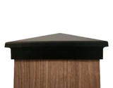 6x6 Black Slim Profile Post Cap