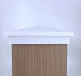 6x6 White Slim Profile Post Cap