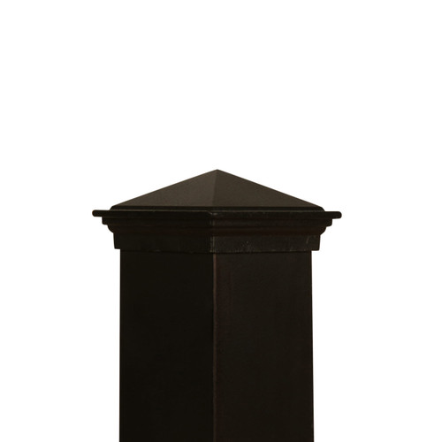 2x2 Post Cap 2" Black Aluminum Finial / Atlanta Post Caps