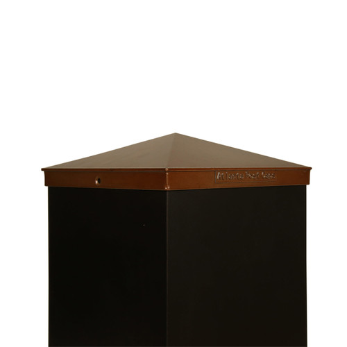 8x8 Post Cap 8" Copper Aluminum Fence Post Cap / Atlanta Post Caps