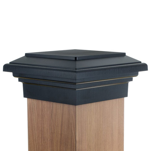 8x8 Post Cap │Black Flat Top │Deck Post Caps