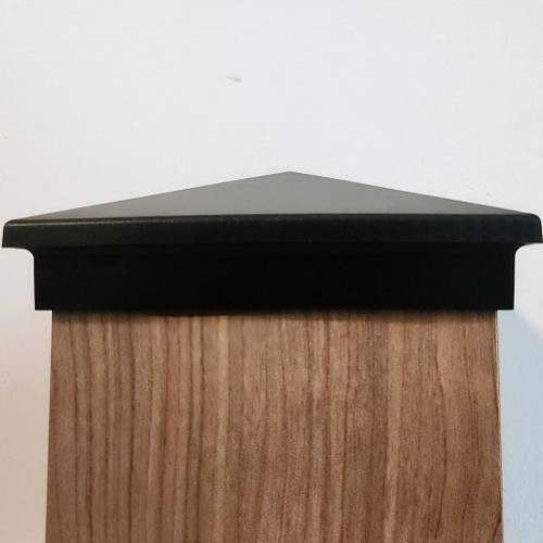 6x6 Black Slim Profile Post Cap