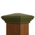 Four by six Olive Green Post Cap.  This post cap fits a three and one half  by five and one half post.  Four by six Olive Green Post Cap.  This post cap fits a three and one half  by five and one half post.