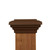 Four by four Mocha Brown Flat Top Post Cap for wooden posts.   Four by four Mocha Brown Flat Top Post Cap for wooden posts.