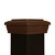 Four by four Mocha Brown Flat Top Post Cap for wooden posts.   Four by four Mocha Brown Flat Top Post Cap for wooden posts.