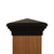 Six by six Black Pyramid fence Post Cap for wooden posts.   Six by six Black Pyramid fence Post Cap for wooden posts.