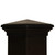 Six by six Black Pyramid fence Post Cap for wooden posts.   Six by six Black Pyramid fence Post Cap for wooden posts.