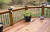six by six black pyramid post caps on a residential deck six by six black pyramid post caps on a residential deck
