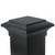 Eight by eight Black Flat Top deck Post Cap for wooden posts.   Eight by eight Black Flat Top deck Post Cap for wooden posts.