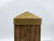4x4 Gold Post Cap on a 3.5" wood post. 4x4 Gold Post Cap on a 3.5" wood post.