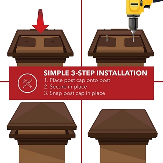 How To Install Fence Post Caps On Your Fence Or Deck