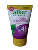 Sunscreen, Kids SPF-45, Tropical Fruit -Protector Solar, Niños SPF-45, Fruta Tropical