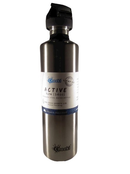 Water Bottle, Active, 1 Liter -Botella de Agua, Activa, 1 Litro