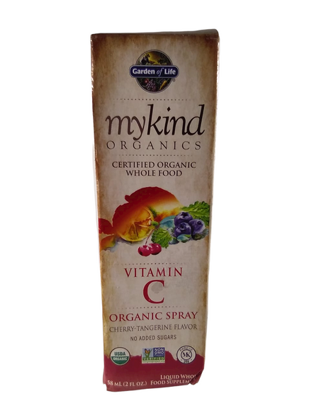 Vitamin C Spray, Cherry-Tangerine, Organic, 2 fl oz. -Vitamina C Spray, Cereza-Mandarina, Orgánica, 2 fl oz.